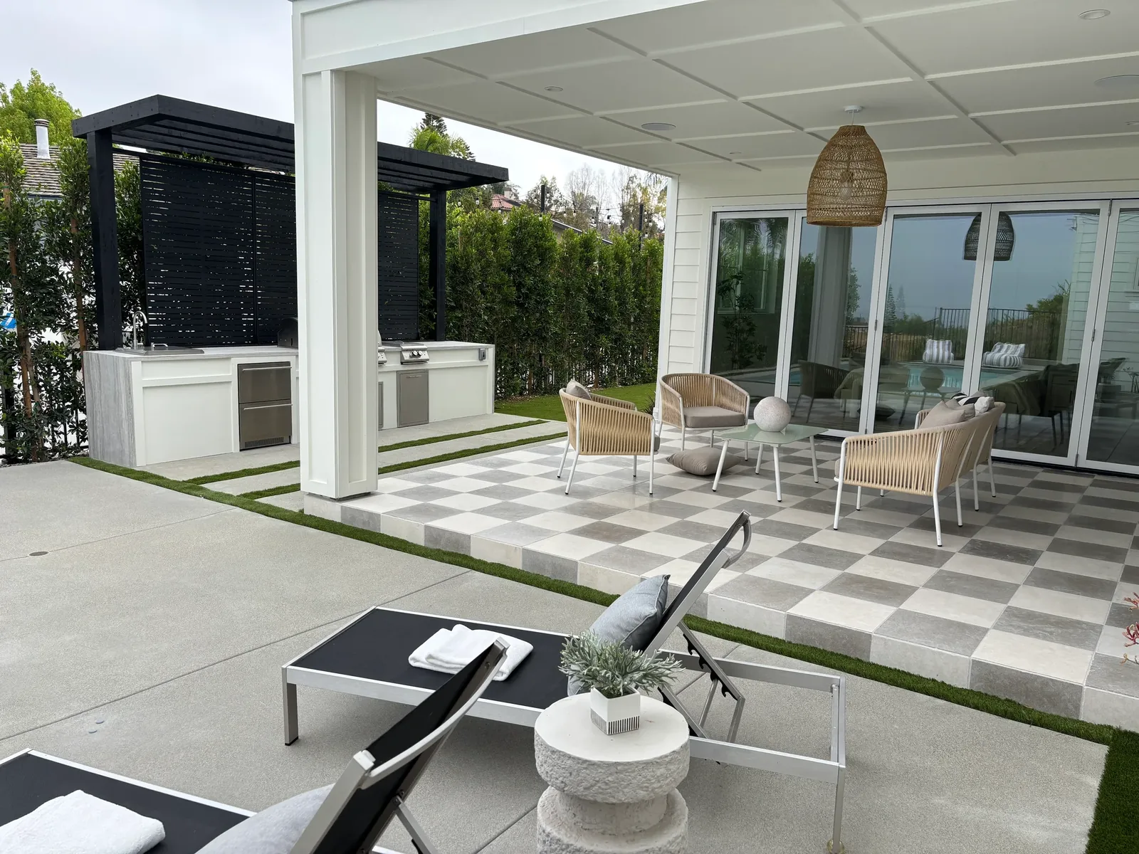 Coastal Modern Farmhouse — outdoor living detail 15