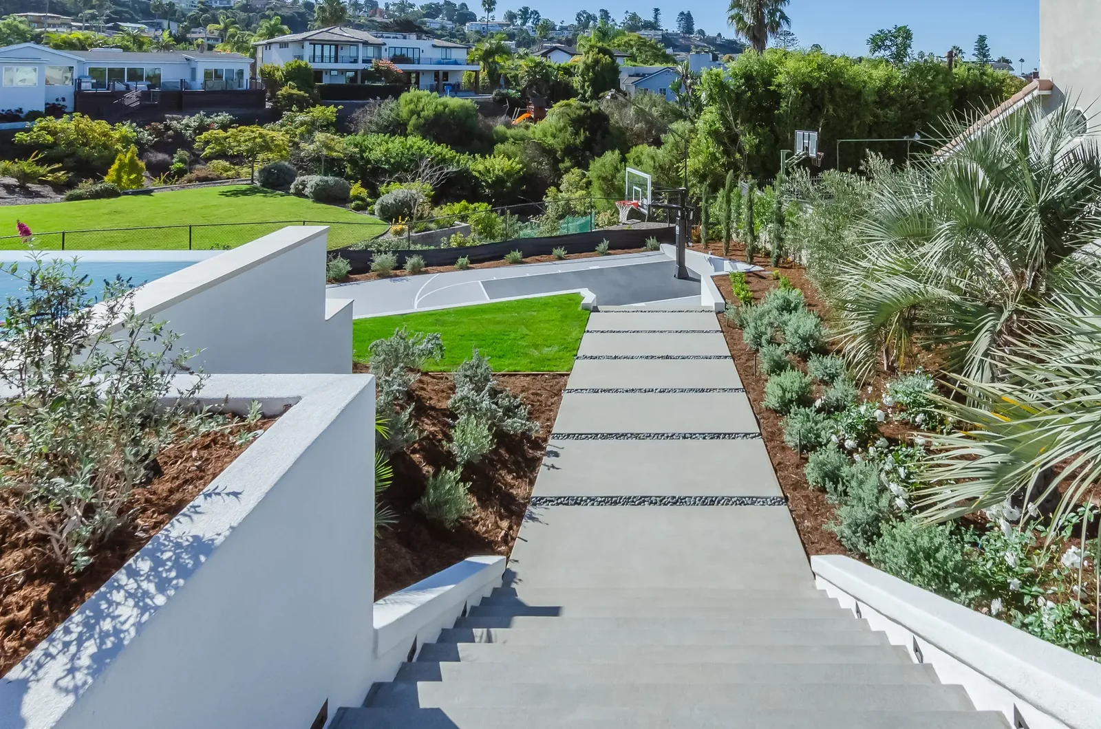 Hillside estate project — after