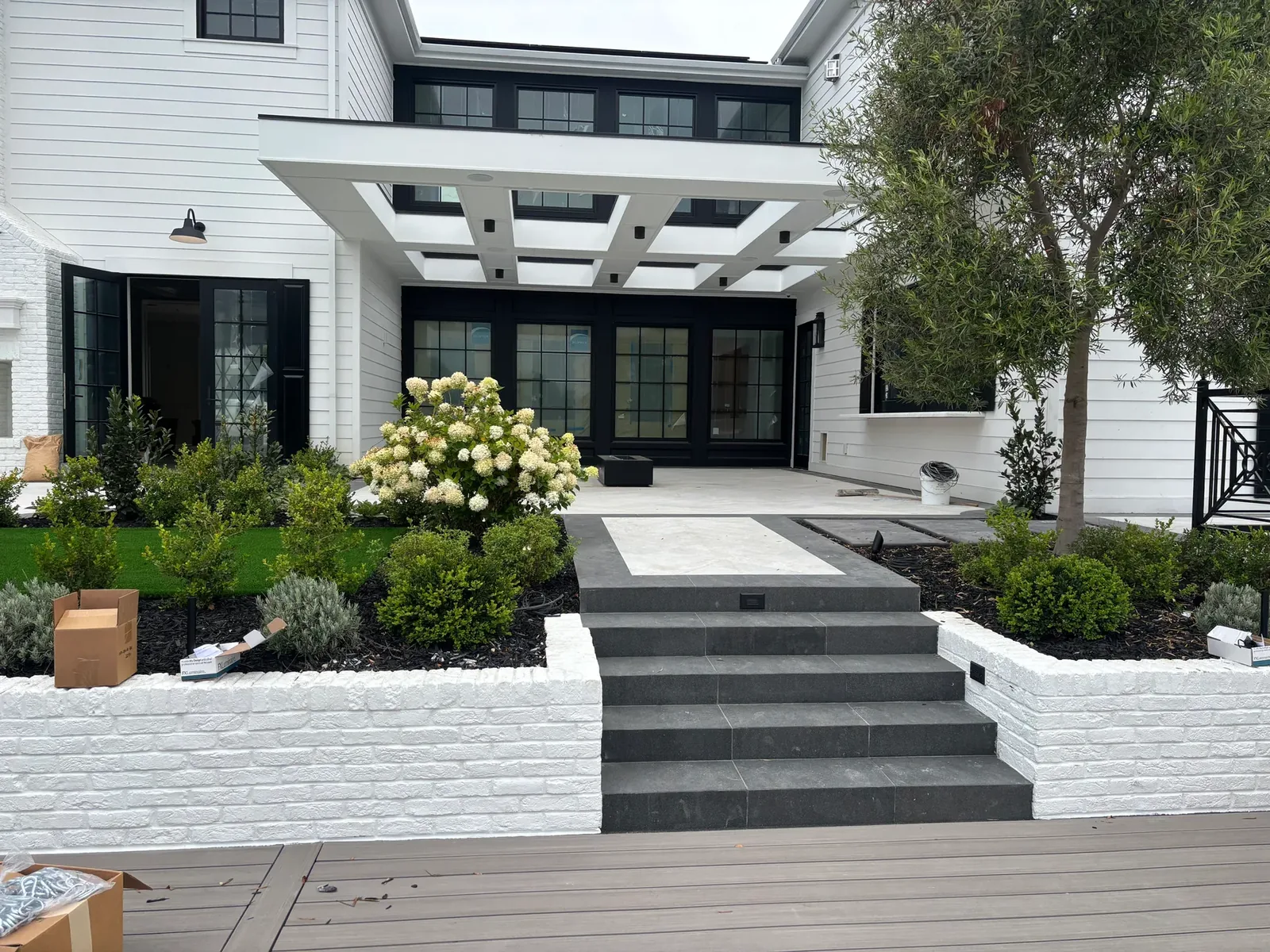 Modern farmhouse patio project — after