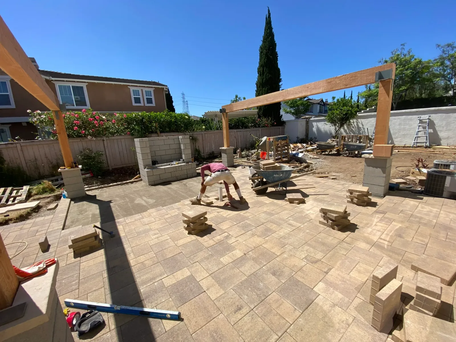 Driveway and front entry