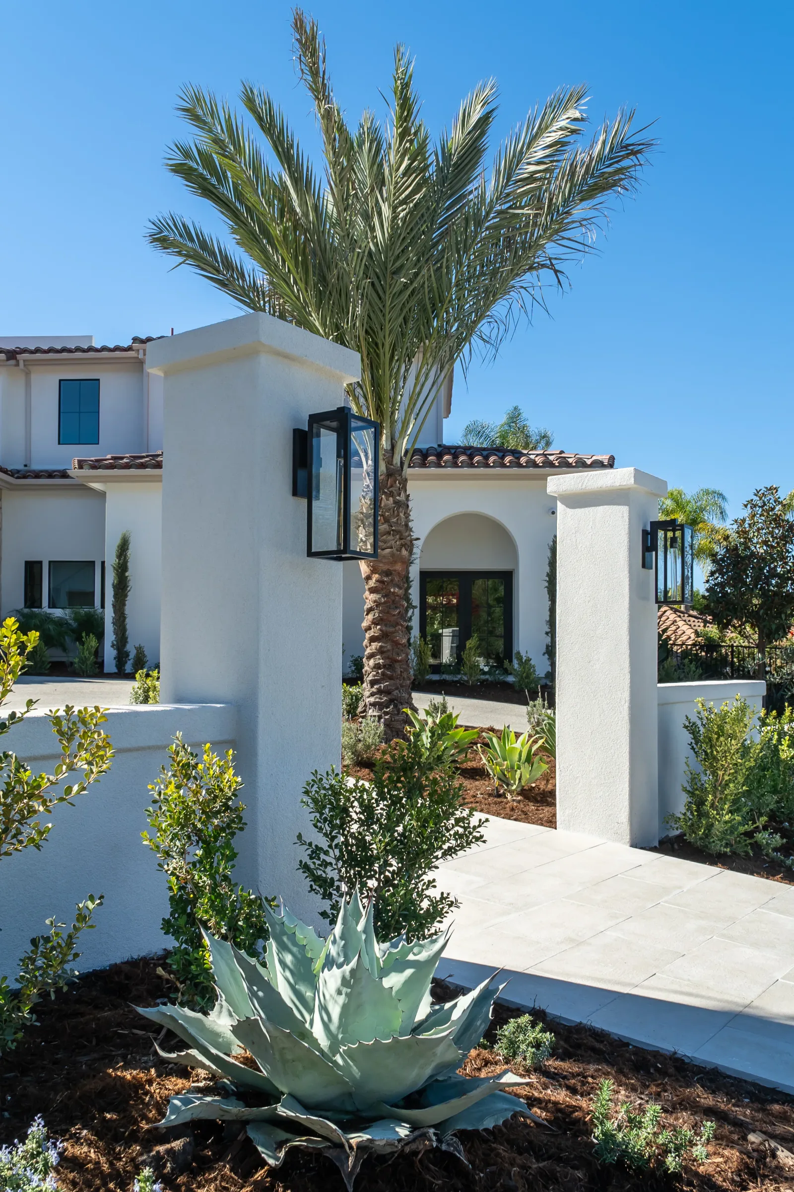 Full Poway backyard remodel with hardscape, outdoor kitchen, and patio cover